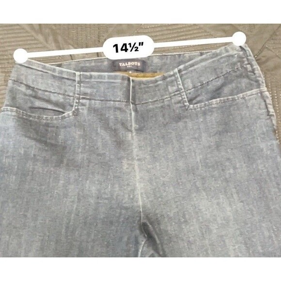 Talbots Jeans Side Zip Slim Ankle  Medium Wash Pockets Stretch Women’s 8 - Picture 8 of 11